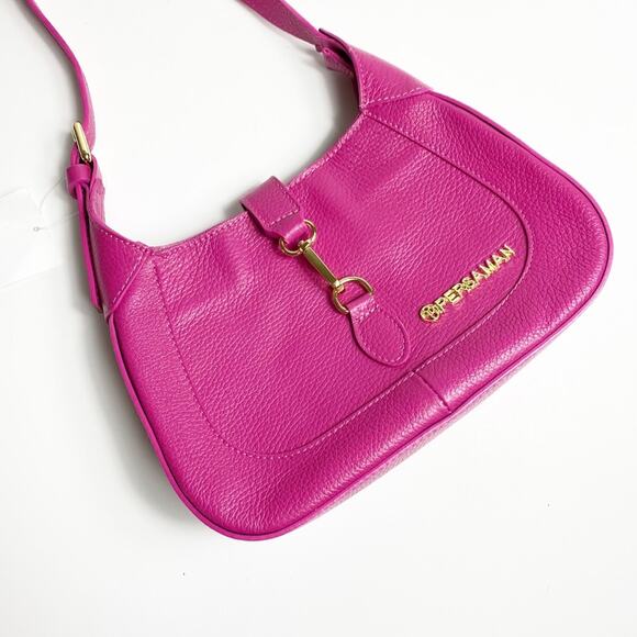 Persaman New York Hot Pink Genuine Leather Small Women Purse NEW - Picture 3 of 8